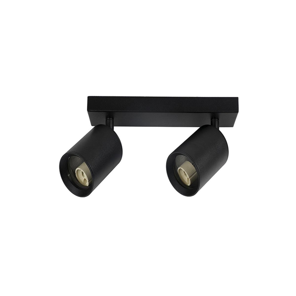 HB LEDS - Foco Spotlight Sobrepuesto 2*GU-10 Negro