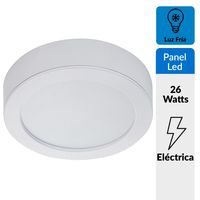 Panel Redondo LED AD Sobrepuesto 26W Frío