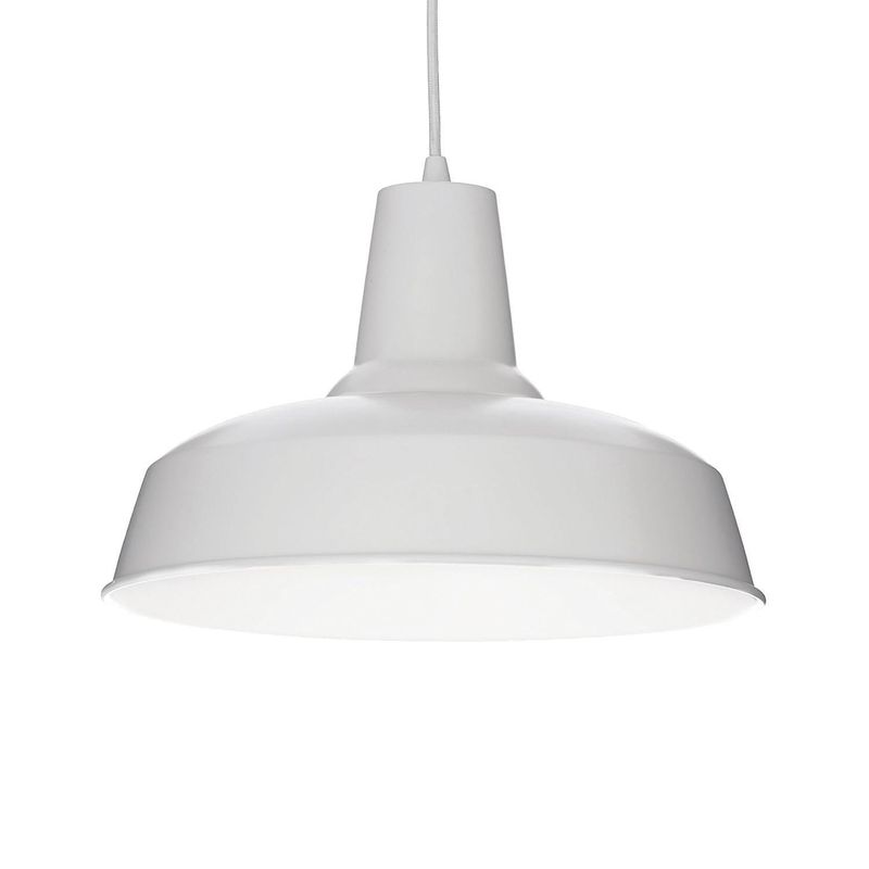 HB LEDS - Lámpara Colgante Diseño Moderno Blanco E-27