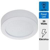 Panel Redondo LED AD Sobrepuesto 20W Frío