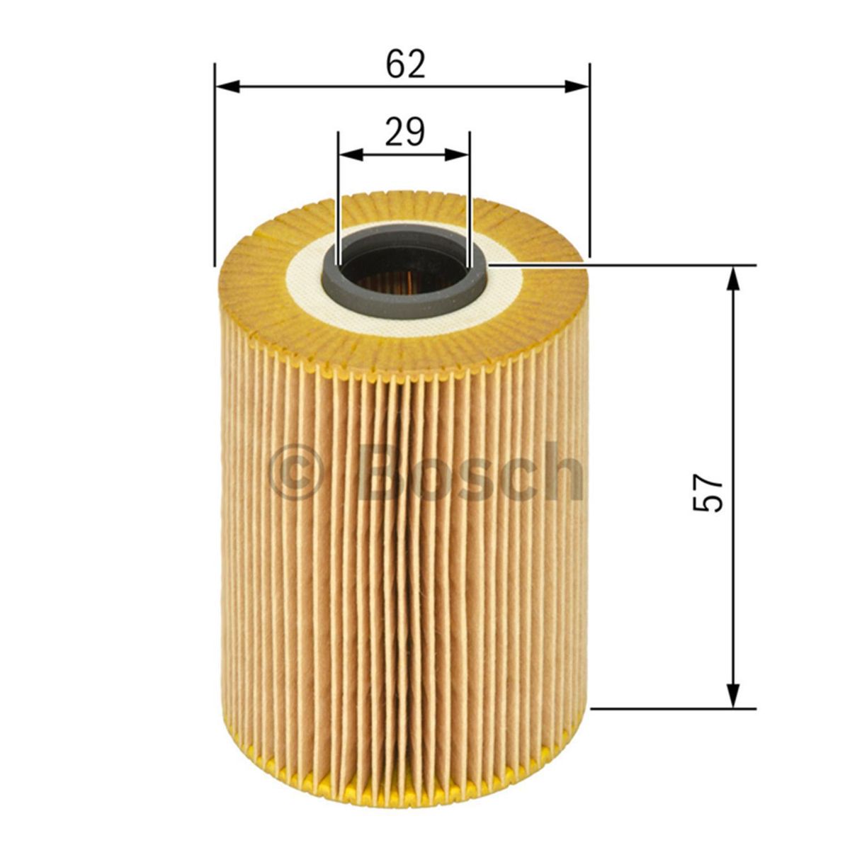 BOSCH - Filtro de Aceite para Motor Bosch Hu6006z Filtración Eficiente