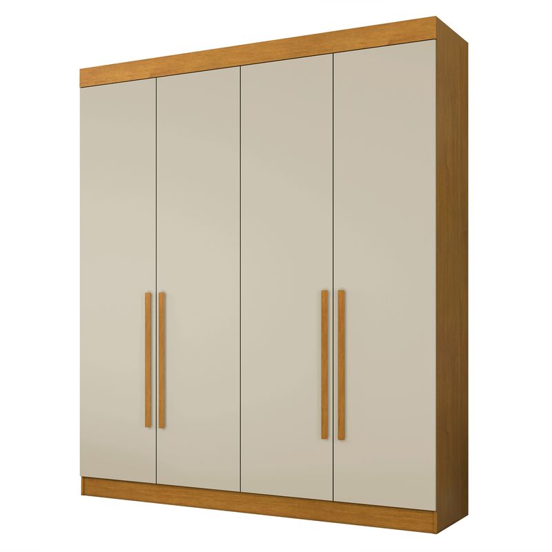 DI PORETTI - Clóset Itaguara 4 Puerta(s) 3 Cajón(es) 5 Repisa(s) 185x227x52.2 cm Almendra
