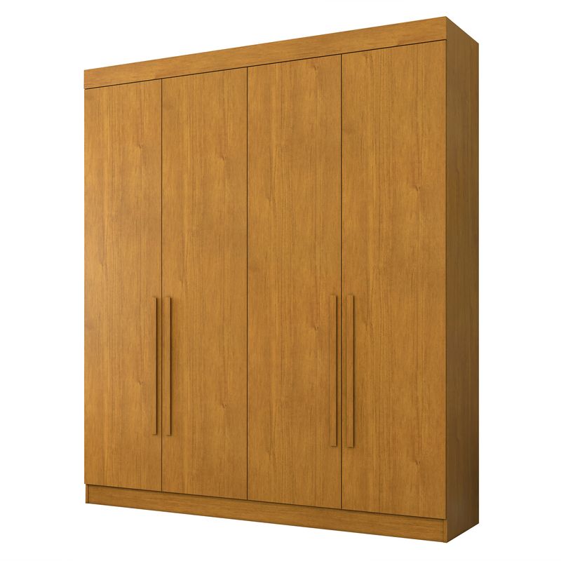 DI PORETTI - Clóset Itaguara 4 Puerta(s) 3 Cajón(es) 5 Repisa(s) 185x227x52.2 cm Café