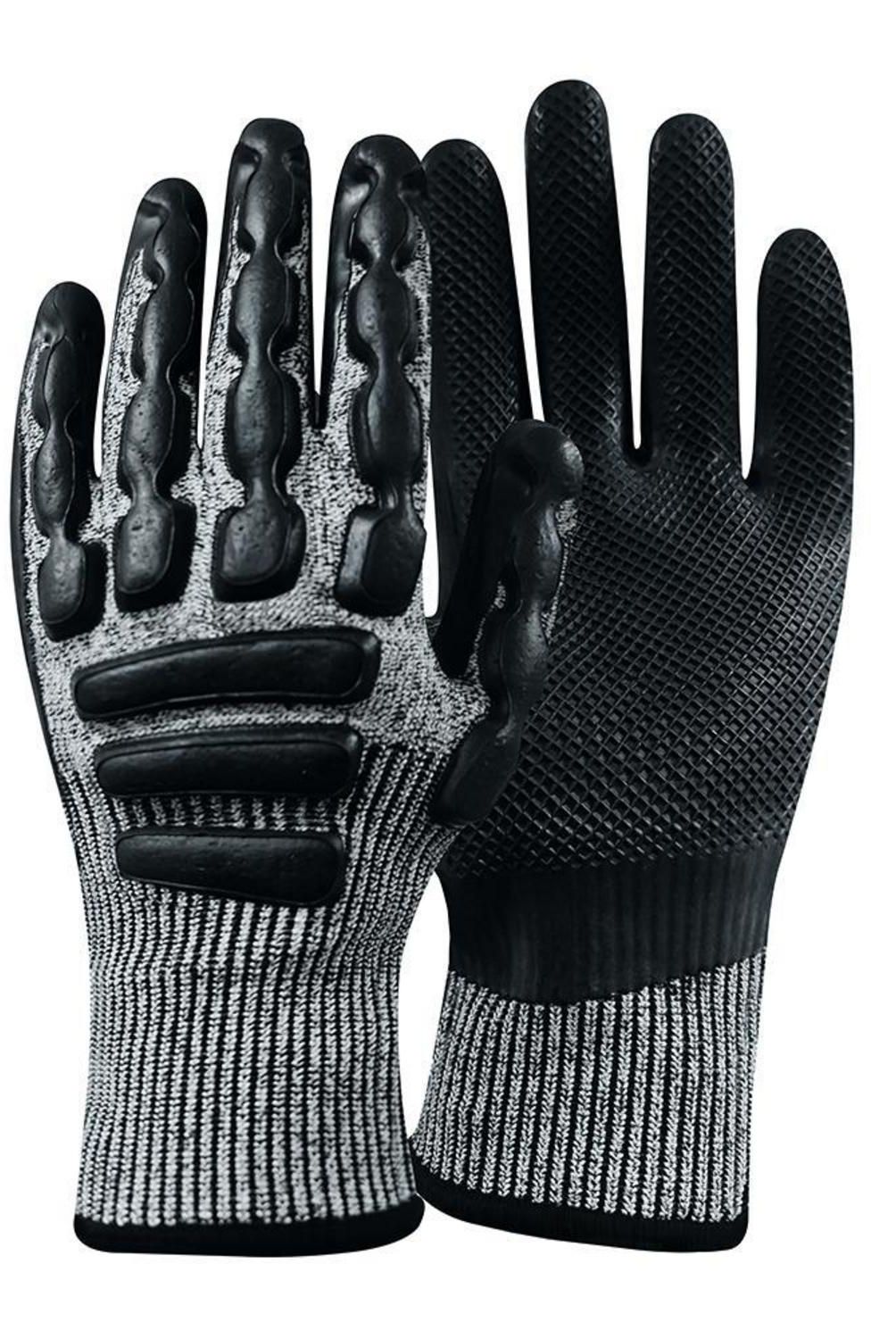 STEELPRO - Guante Cut5 Anti Impacto de Látex 10 Gris/negro