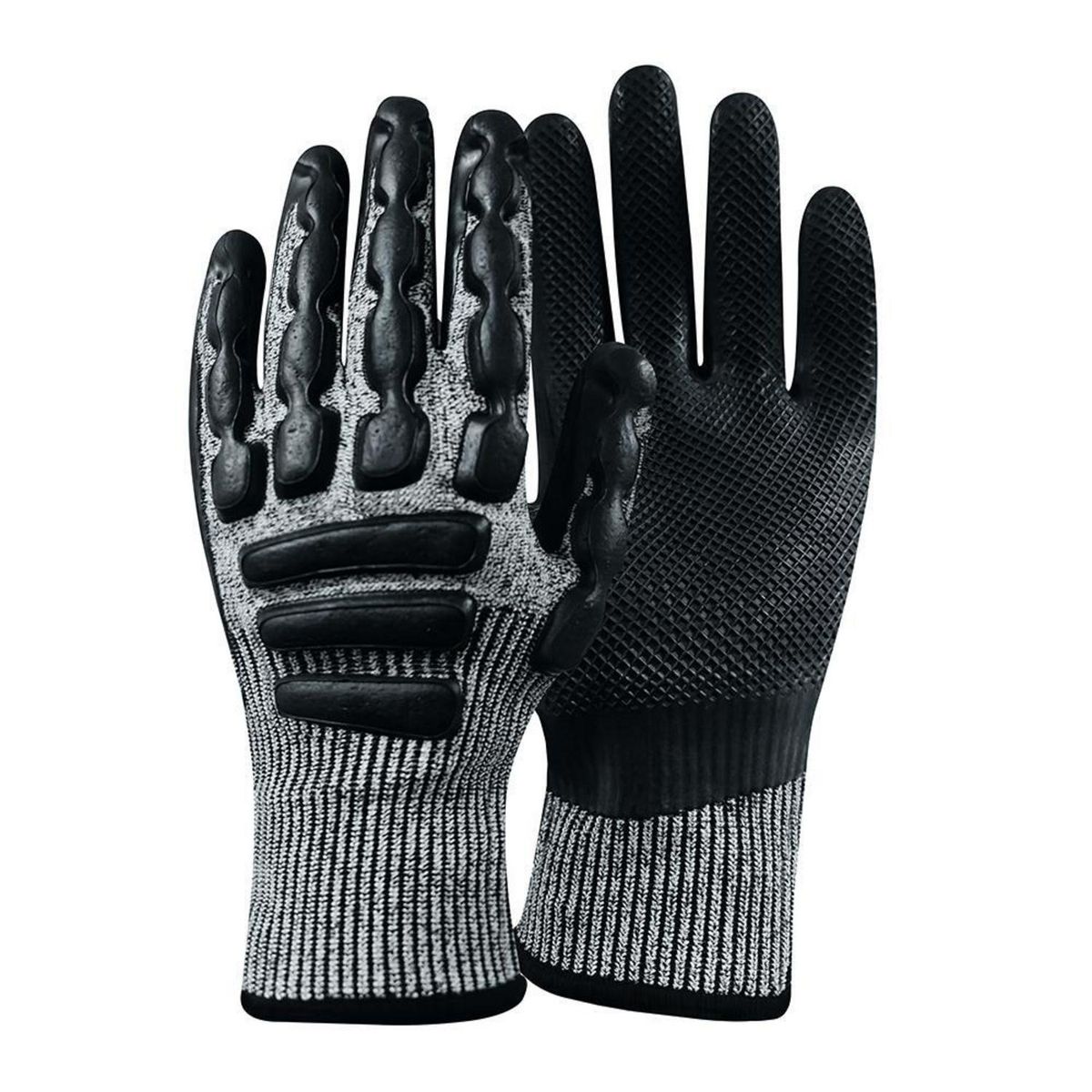 STEELPRO - Guante Cut5 Anti Impacto de Látex 10 Gris/negro