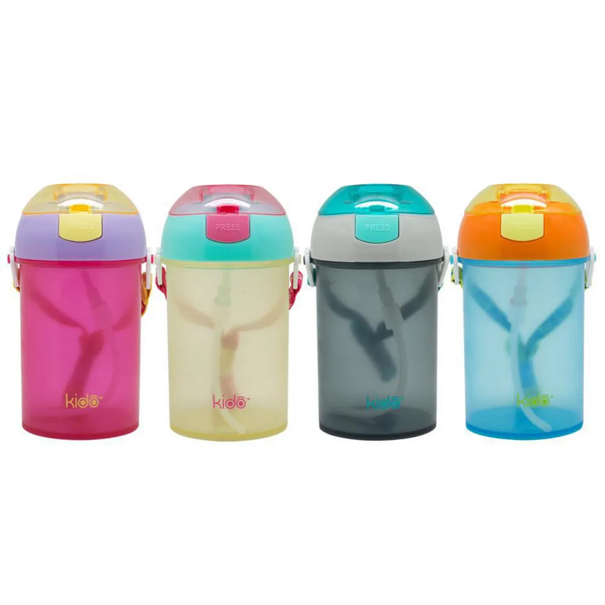 KIDO - Vaso Infantil Kido Keep con Botón 350 ml Colores Aleatorios