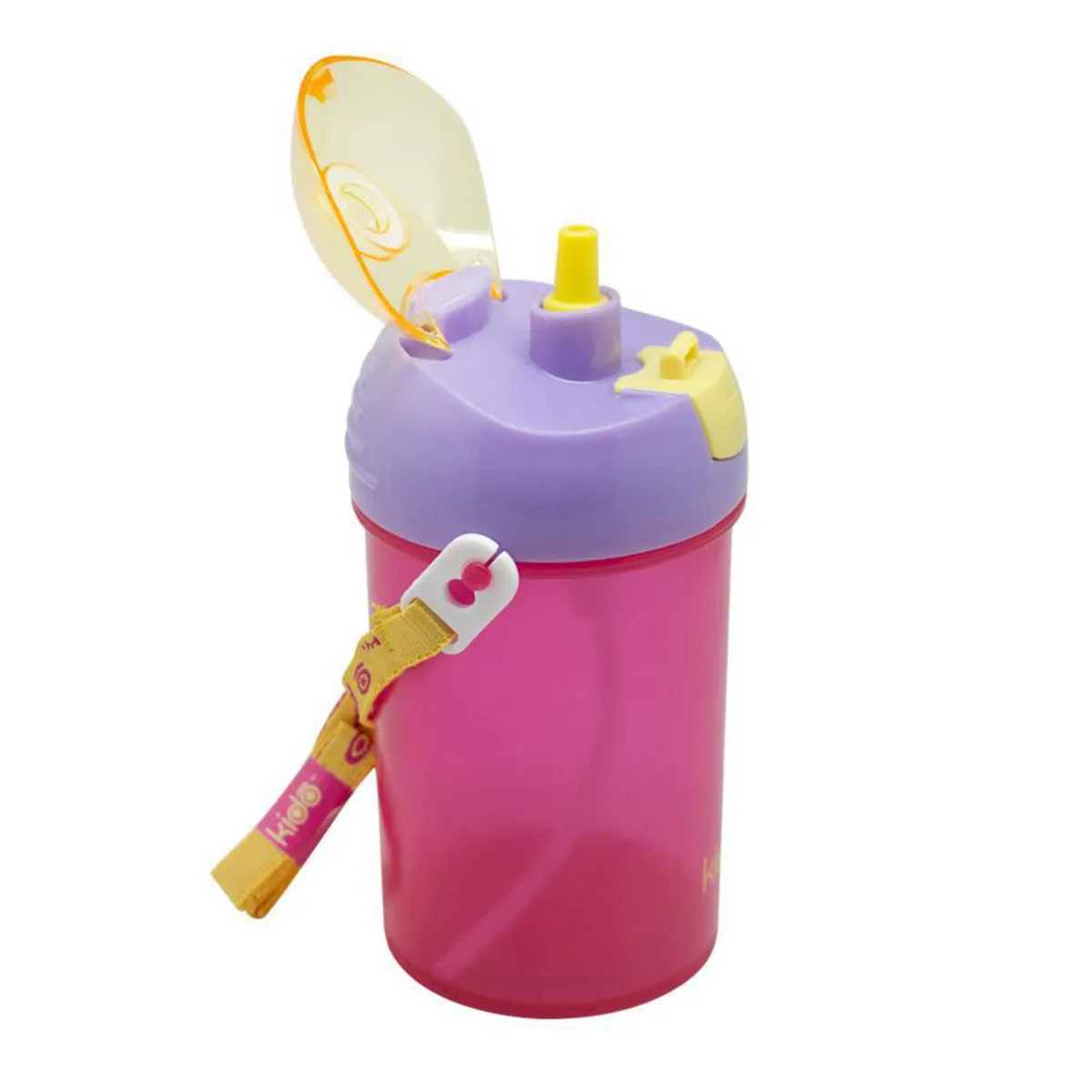 KIDO - Vaso Infantil Kido Keep con Botón 350 ml Colores Aleatorios