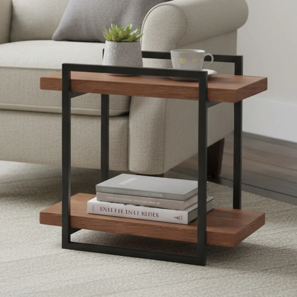 ILOFT - Repisa Talamone 2 Nivel(es) 16x50x50 cm Natural