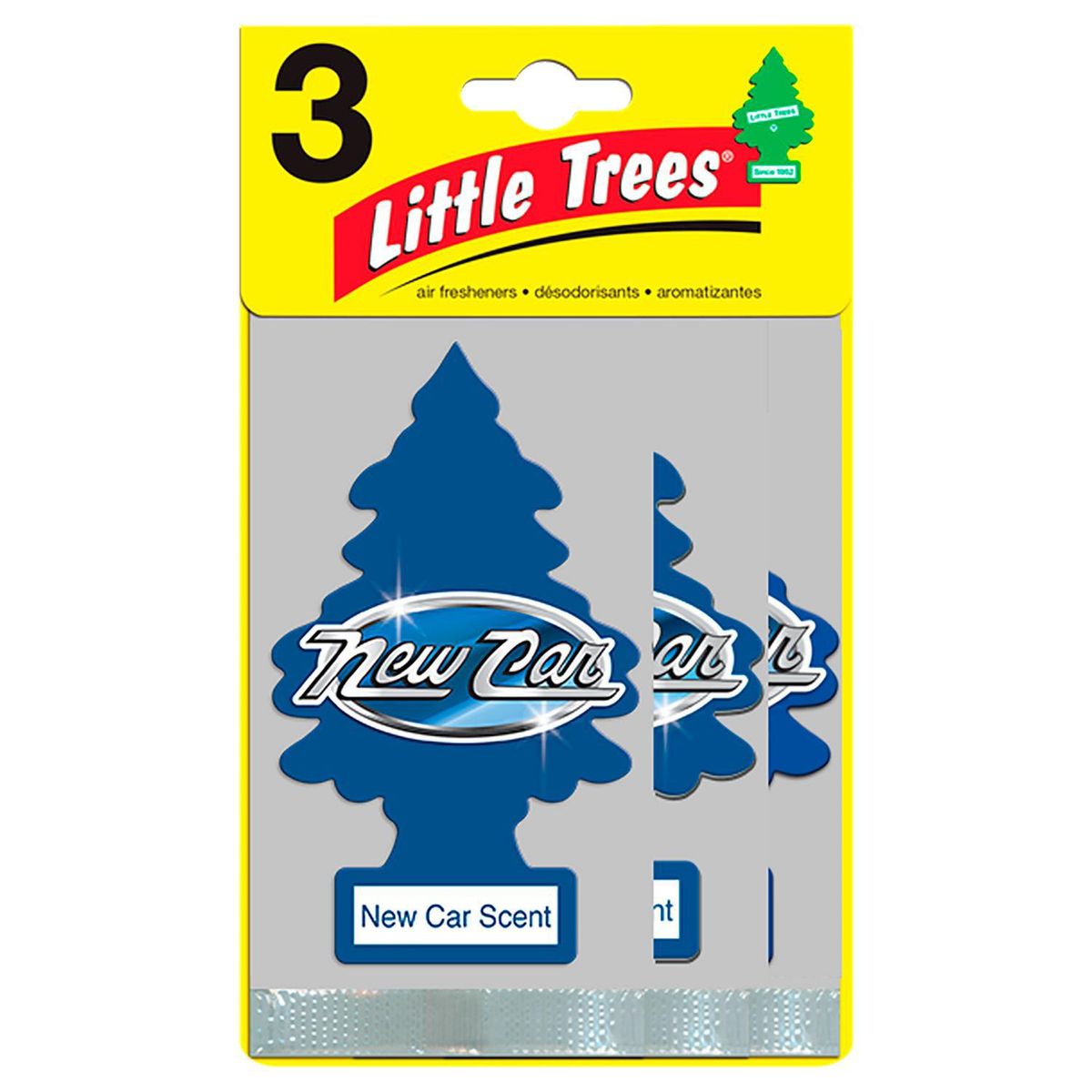 LITTLE TREES - Pack Aromatizante Little Trees New Car 3 Unidades Auto y Hogar