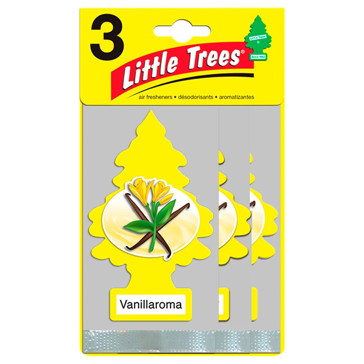LITTLE TREES - Pack 3 Aromatizantes Little Trees Vainilla para Auto U Hogar