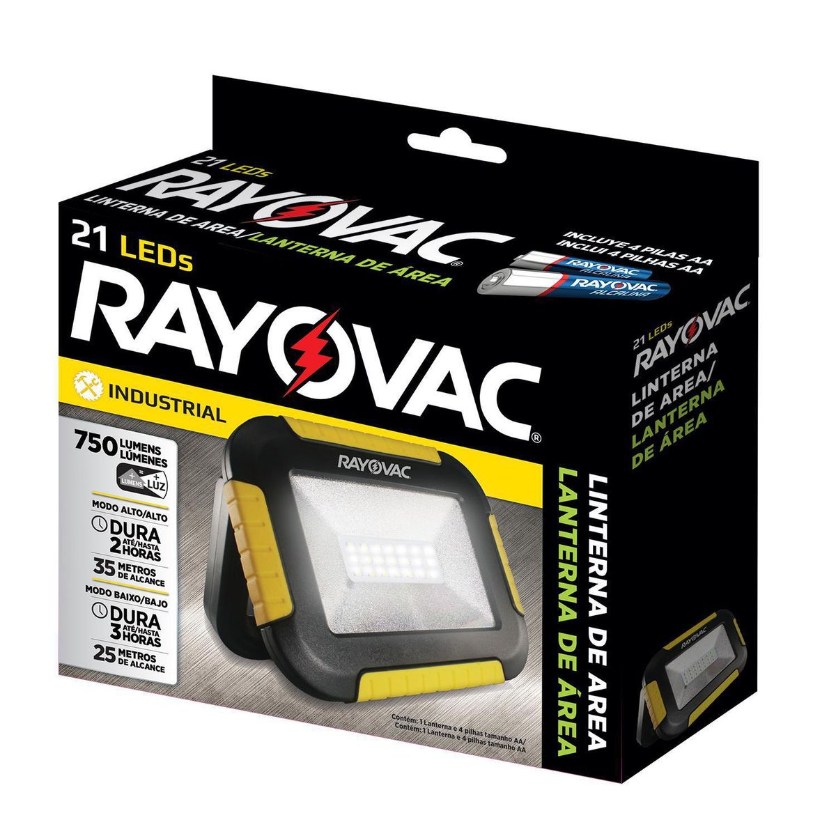 RAYOVAC - Linterna Estadio 750 Lúmenes