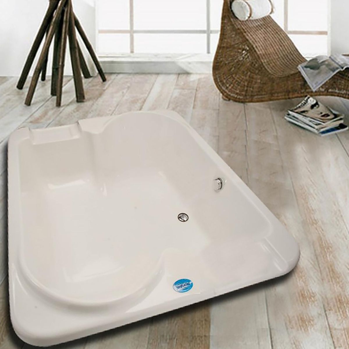 NORGLAS - Tina 183x152 cm Rectangular Metacrilato