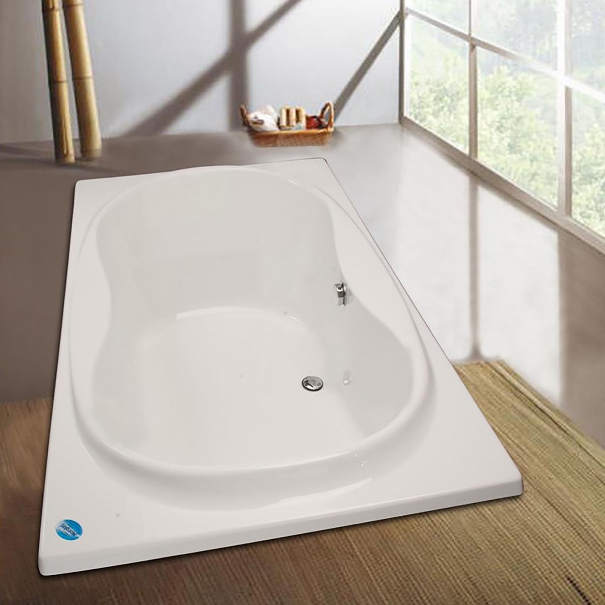 NORGLAS - Tina 183x107 cm Rectangular Metacrilato