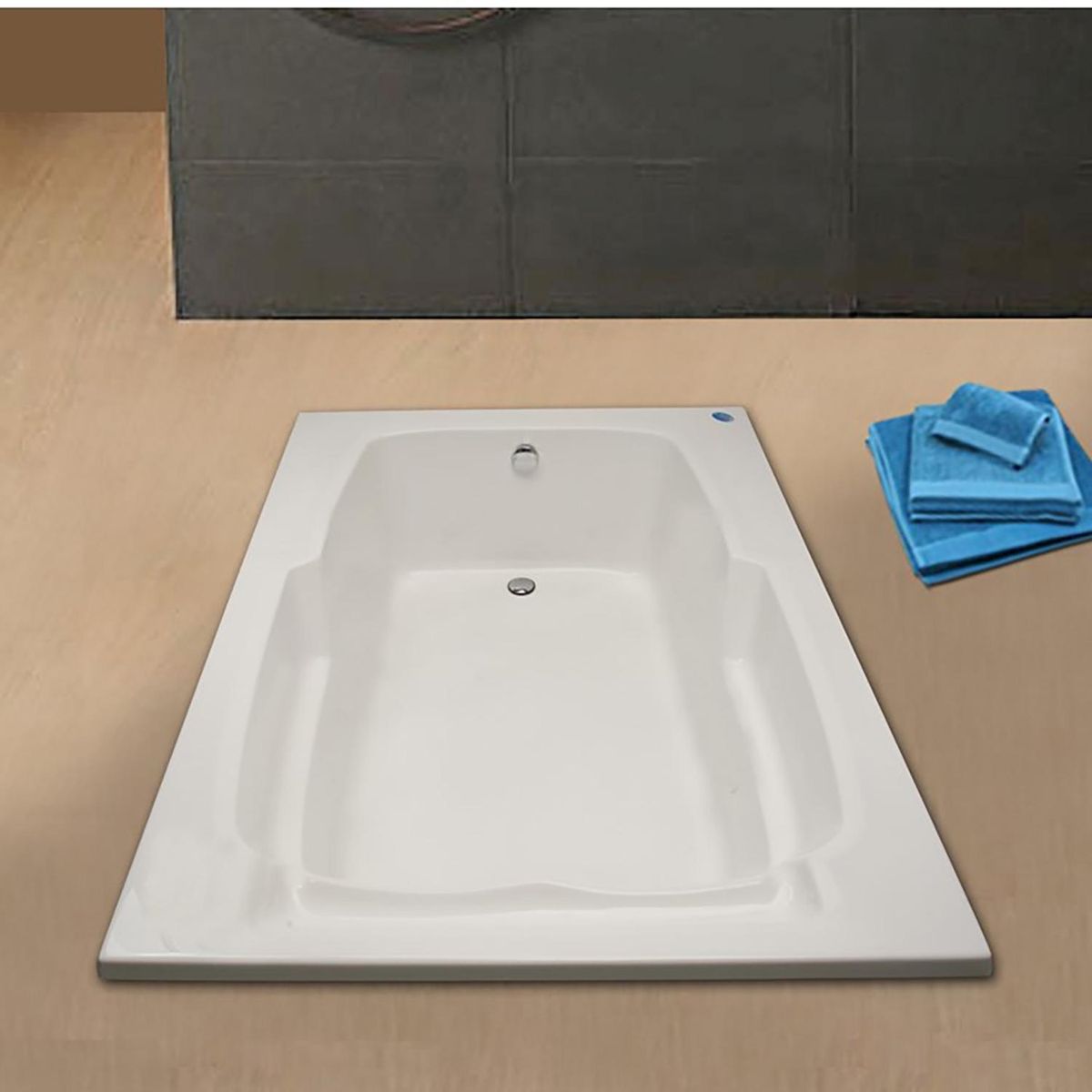 NORGLAS - Tina de Baño 177x122 cm Rectangular Metacrilato