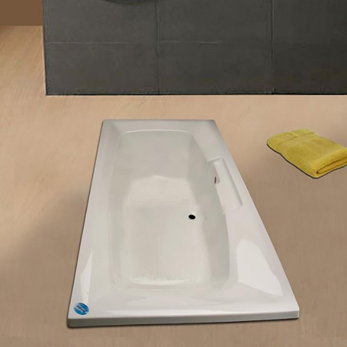 NORGLAS - Tina 160x80 cm Rectangular Metacrilato