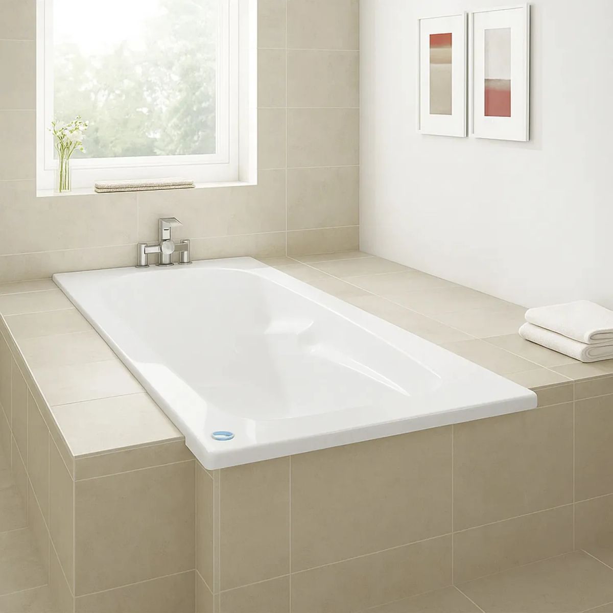 NORGLAS - Tina 140x70 cm Rectangular Metacrilato