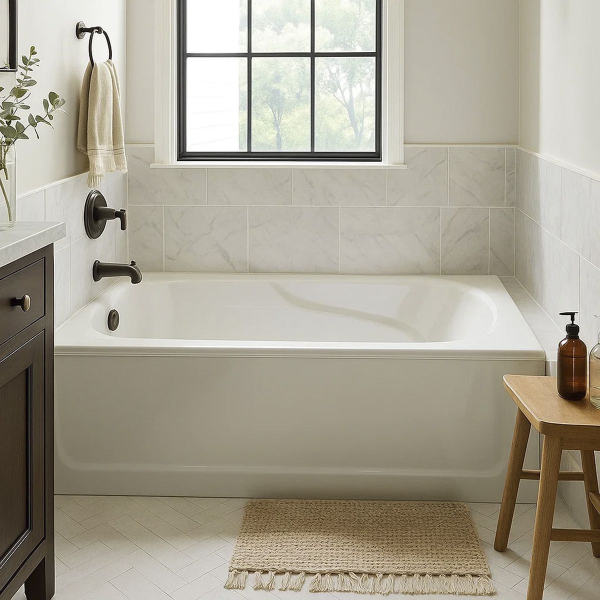 NORGLAS - Tina 150x70 cm Rectangular Metacrilato