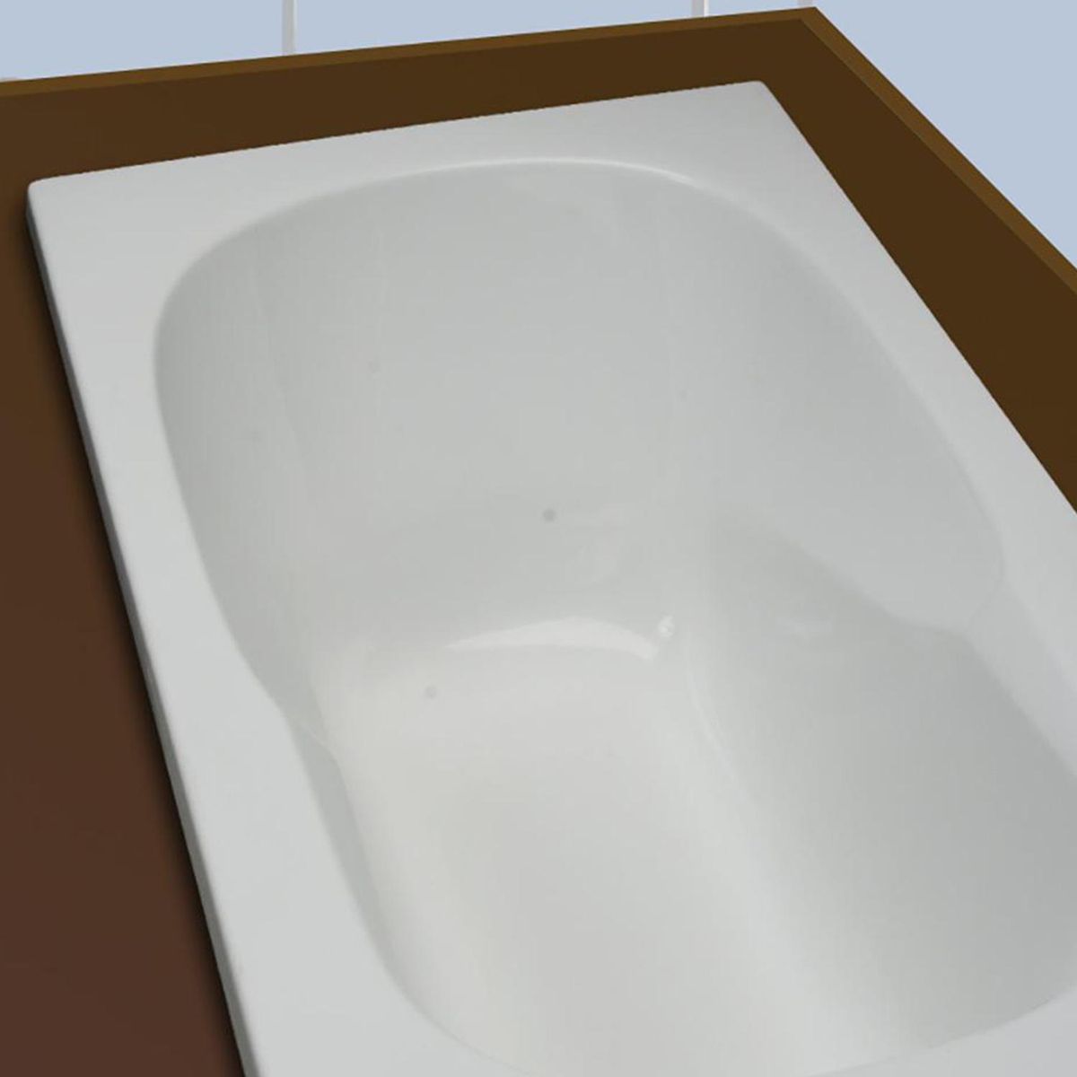 NORGLAS - Tina 110x70 cm Rectangular Metacrilato