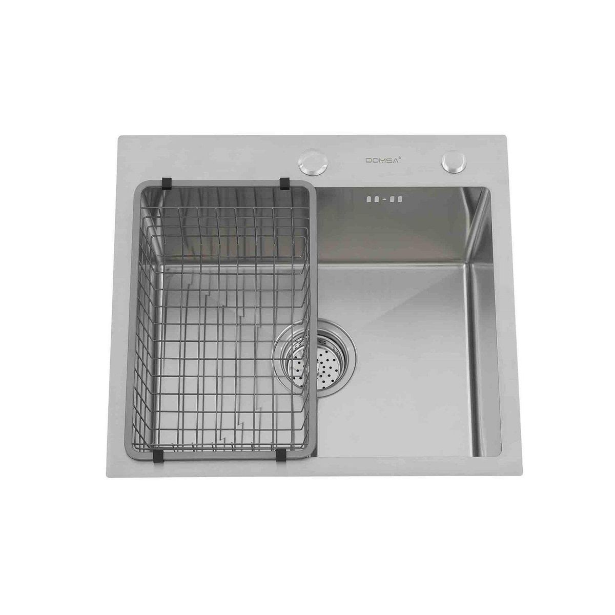 DOMSA - Lavaplatos Deluxe MDS5046-SS 1 Cubeta(s) 50x22x46 cm Acero inoxidable