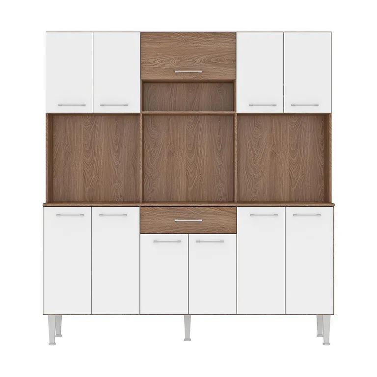 Mueble De Cocina Modular Vic 160 cm con 11 Puertas y Cajón