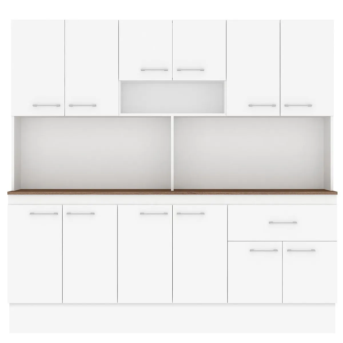VEKKAHOME - Kit cocina delta 181X39X174 blanco
