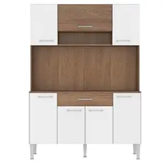 VEKKAHOME - Kit cocina vic 120X38X174bco/café
