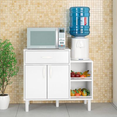 Imagen 2 del producto Mueble De Cocina Microondas Mon 86x77x40 cm Blanco