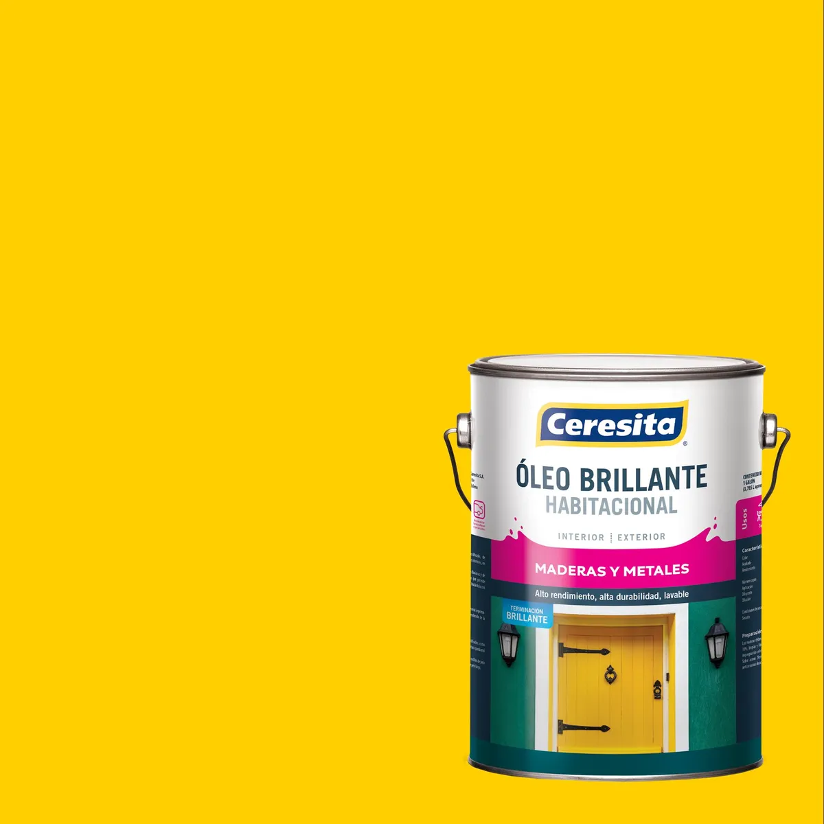 CERESITA - Óleo Habitacional Brillante 3.785 l Amarillo Rey 