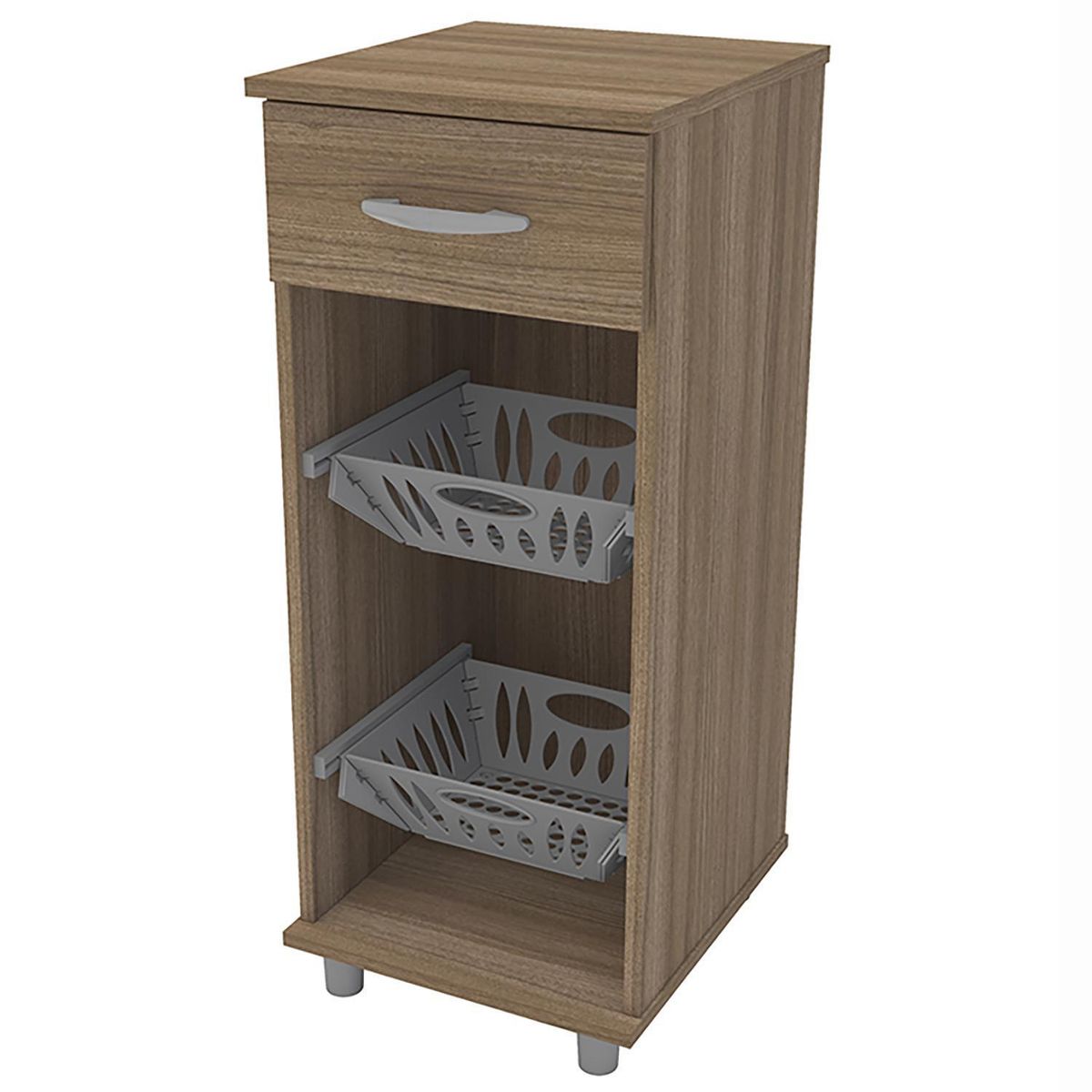 VEKKAHOME - Mueble Cocina Auxiliar Jim 35X39X85 Café