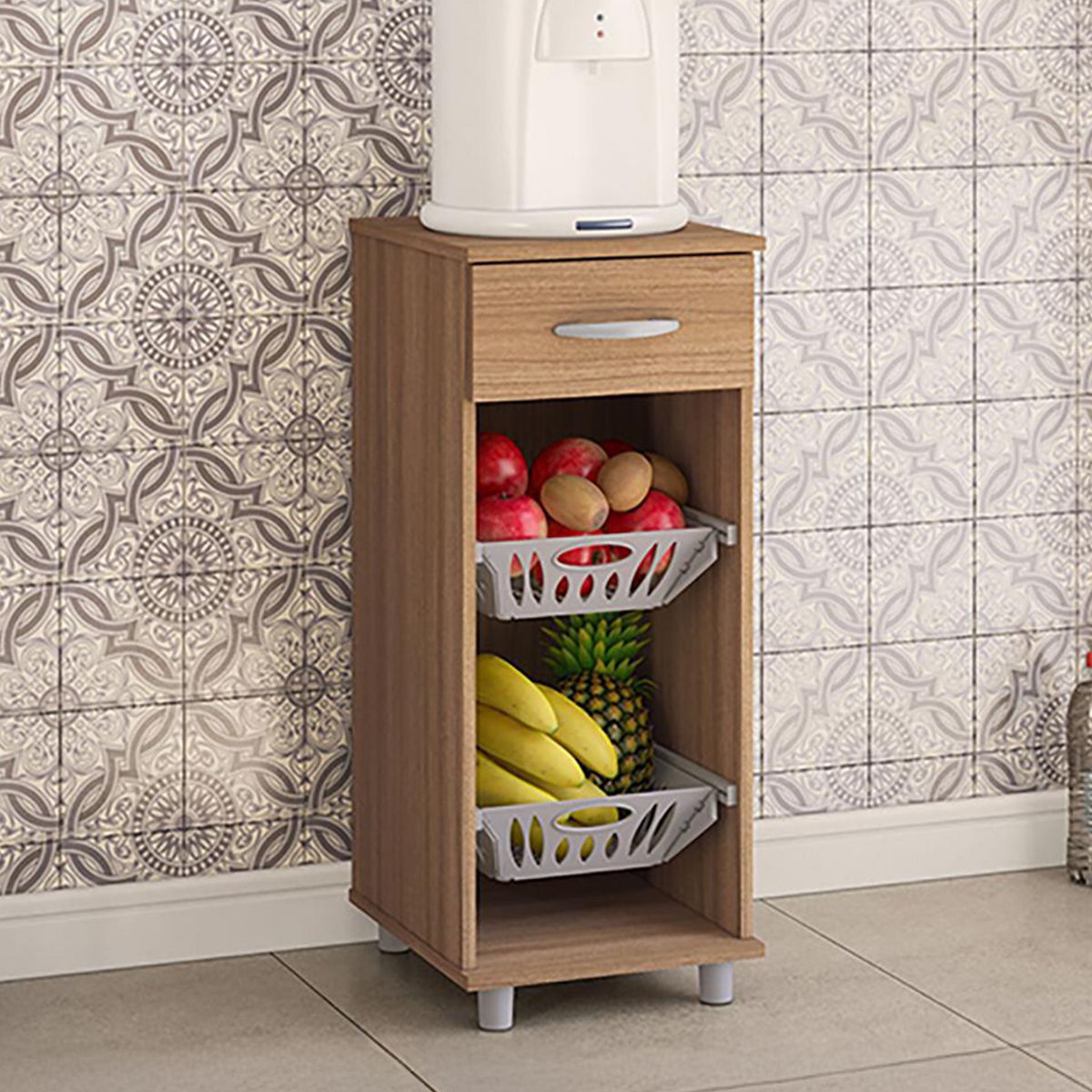 VEKKAHOME - Mueble Cocina Auxiliar Jim 35X39X85 Café