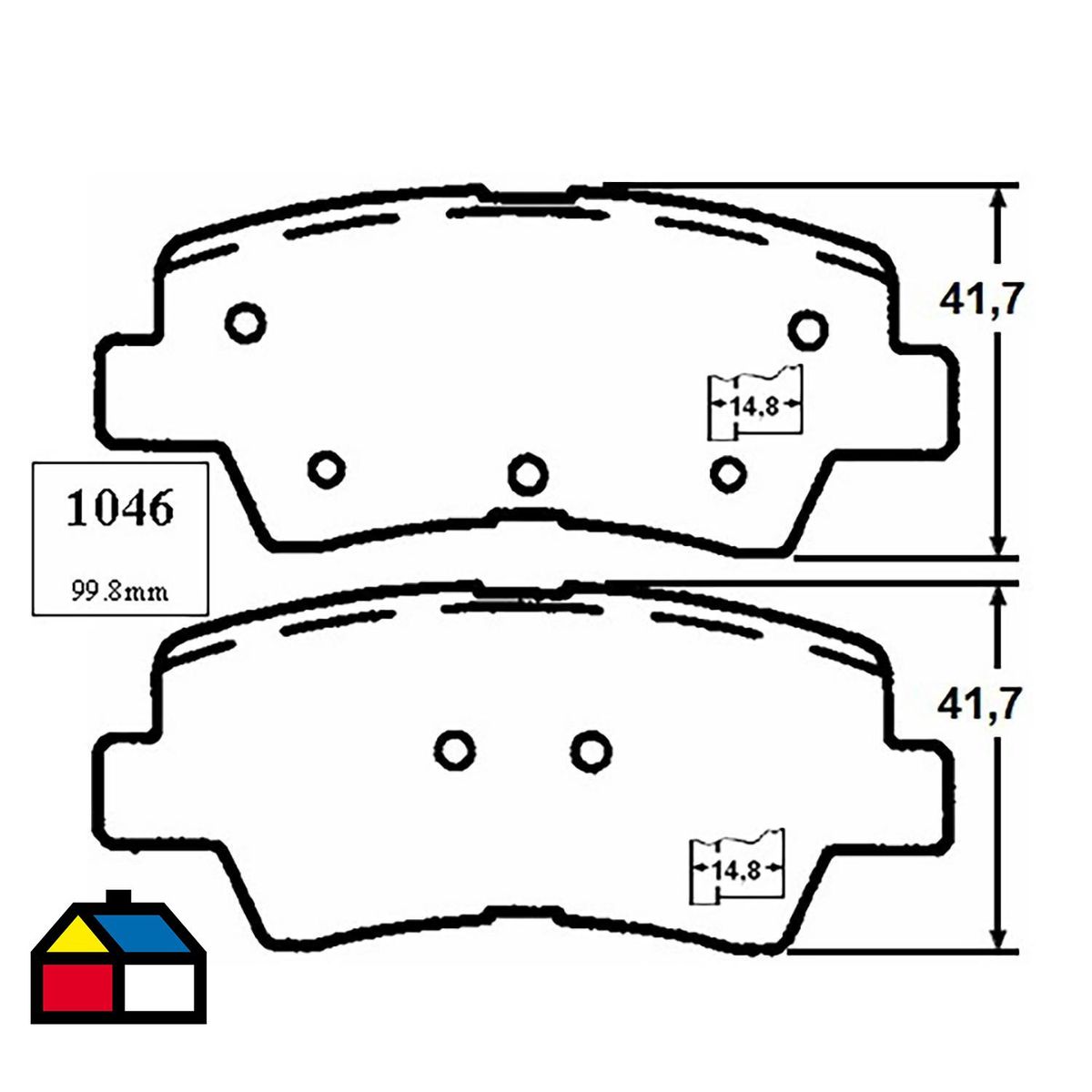 SIN MARCA - Juego pastilla de freno FR1544S