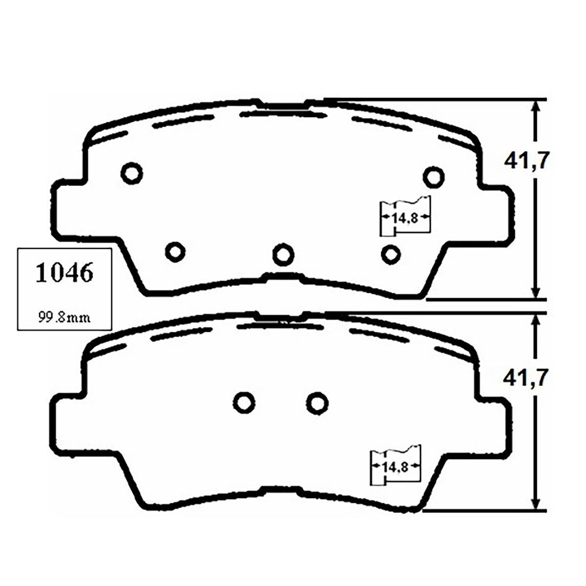SIN MARCA - Juego pastilla de freno FR1544S