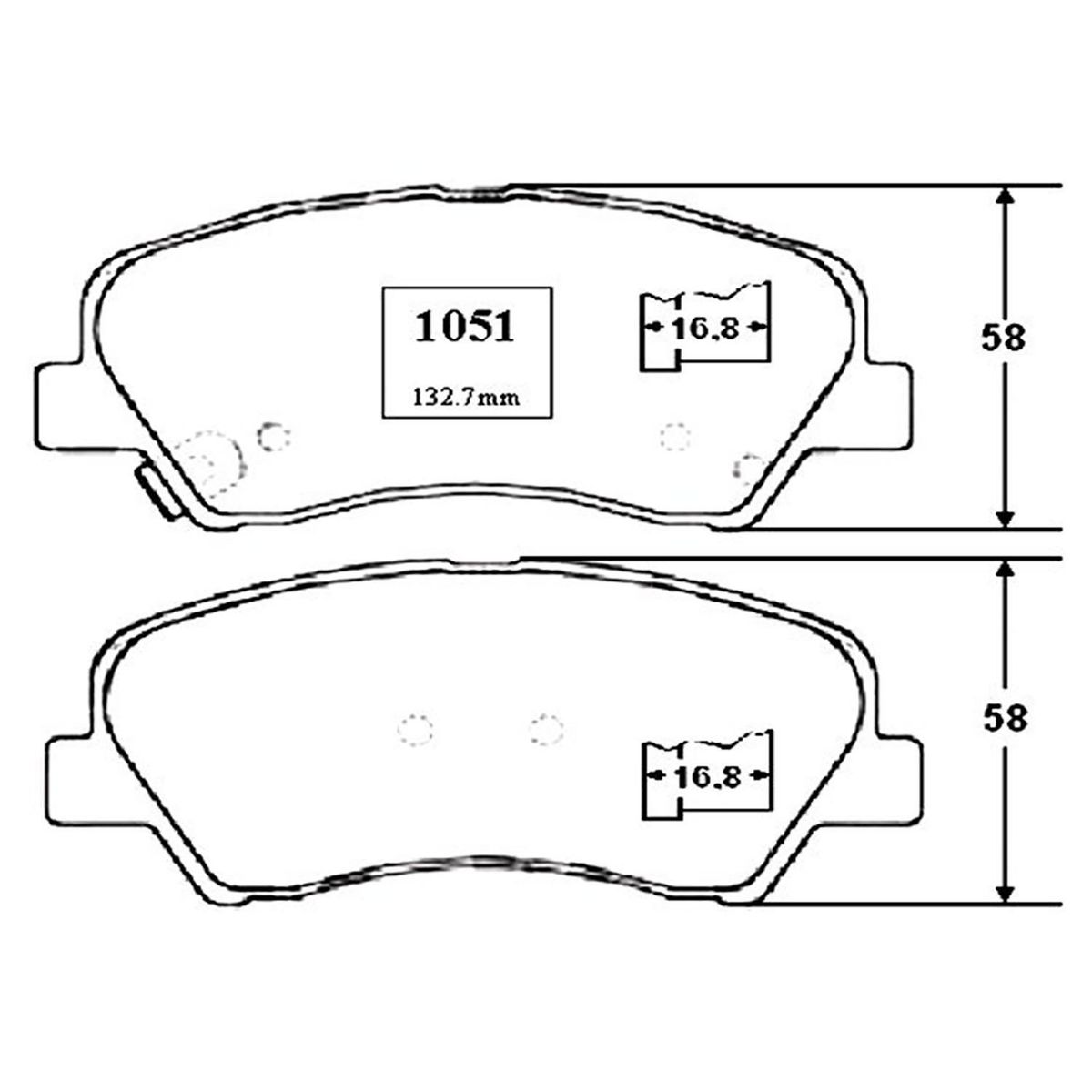 GENERICO - Juego pastillas freno fr1593m