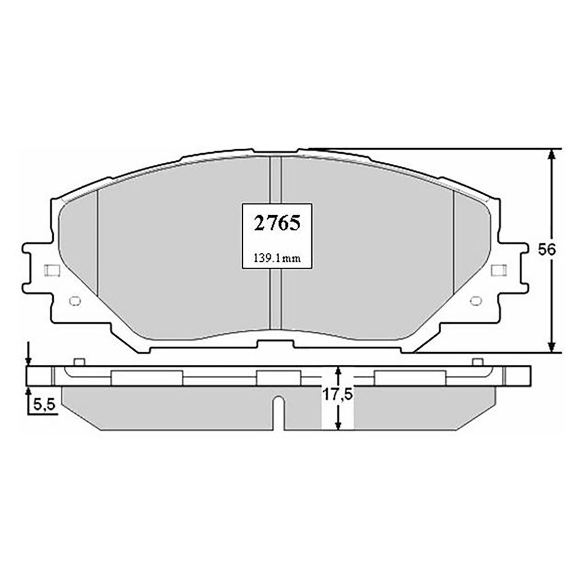 GENERICO - Juego pastilla de freno FR1251M