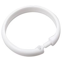 Set de ganchos para cortina de baño 12 unidades blanco