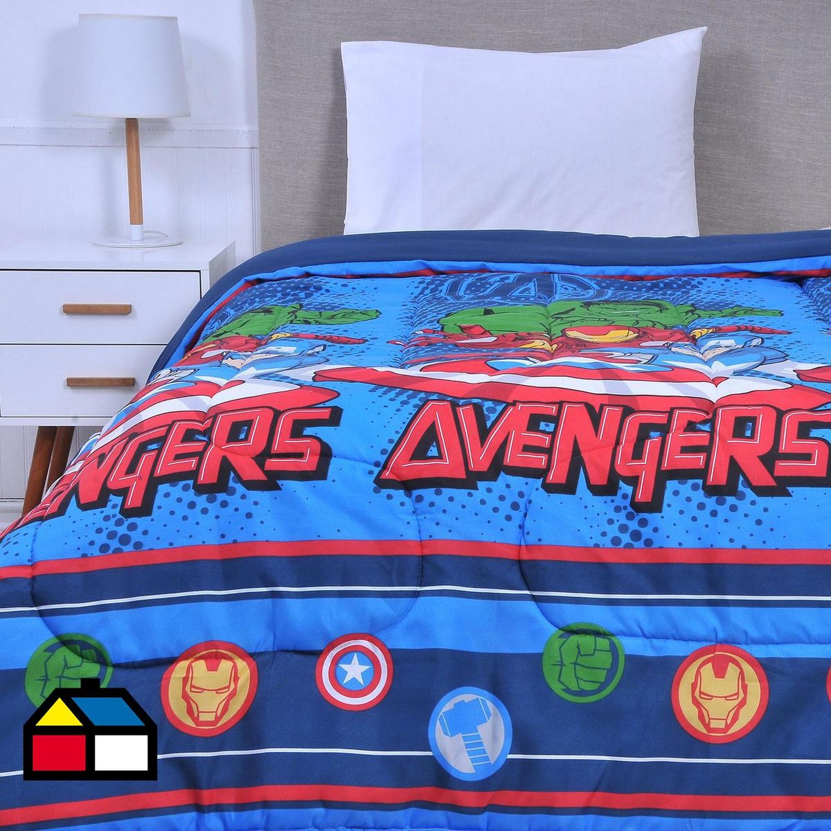 DISNEY - Plumón 1.5 plazas Avengers Multicolor