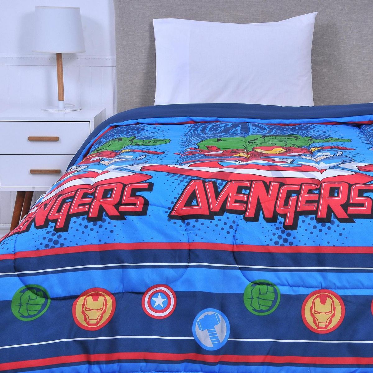 DISNEY - Plumón 1.5 plazas Avengers Multicolor