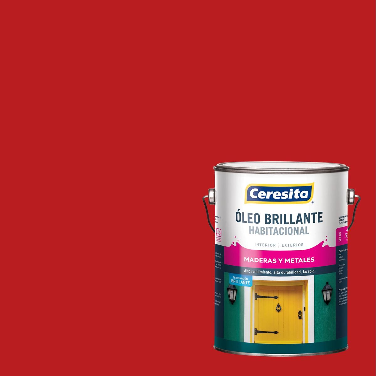 CERESITA - Óleo Habitacional Brillante 1 galón(es) Rojo Bermellon 