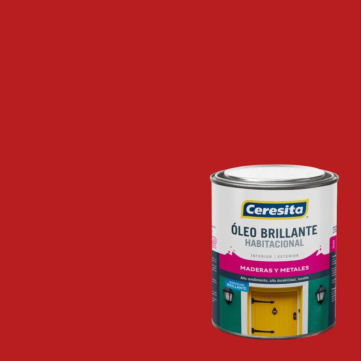 CERESITA - Óleo Habitacional Brillante 0.25 galón(es) Rojo Bermellon 