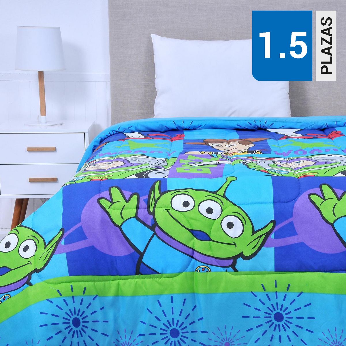 DISNEY - Plumón 1.5 plazas Toy Story Multicolor 