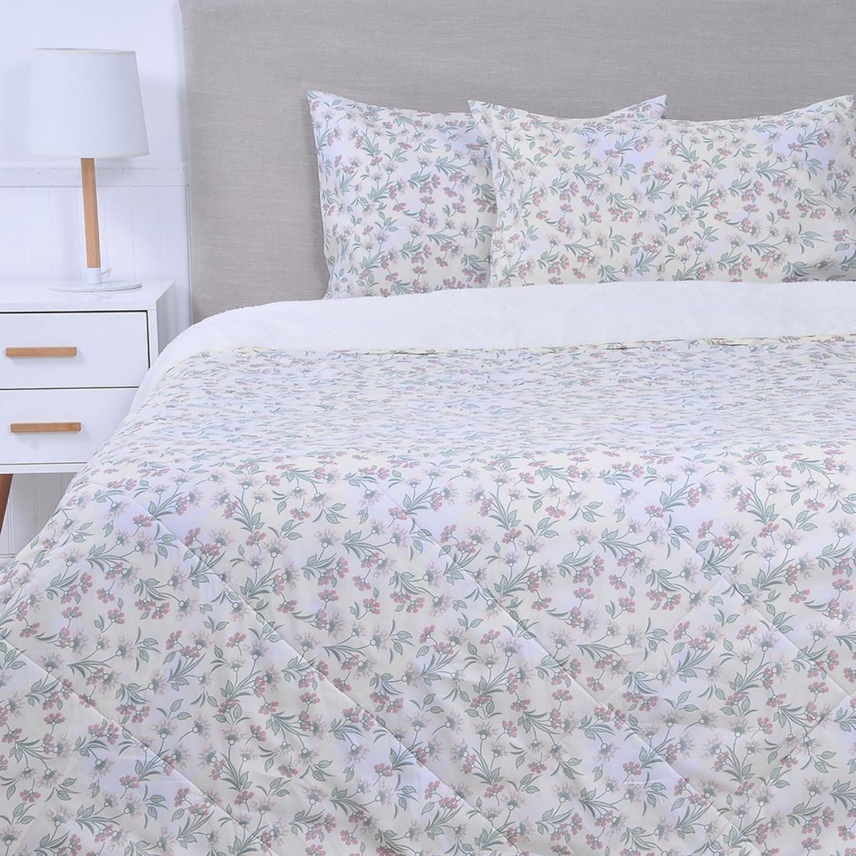 MASHINI - Plumón 2 plazas Cream Multicolor 