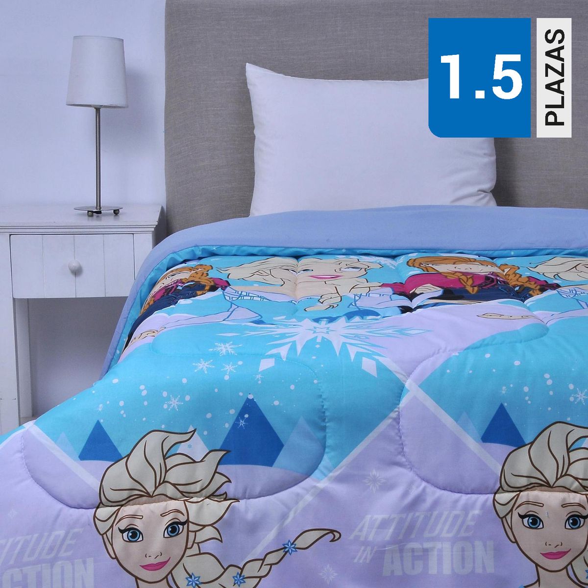 DISNEY - Plumón 1.5 plazas Frozen Multicolor 