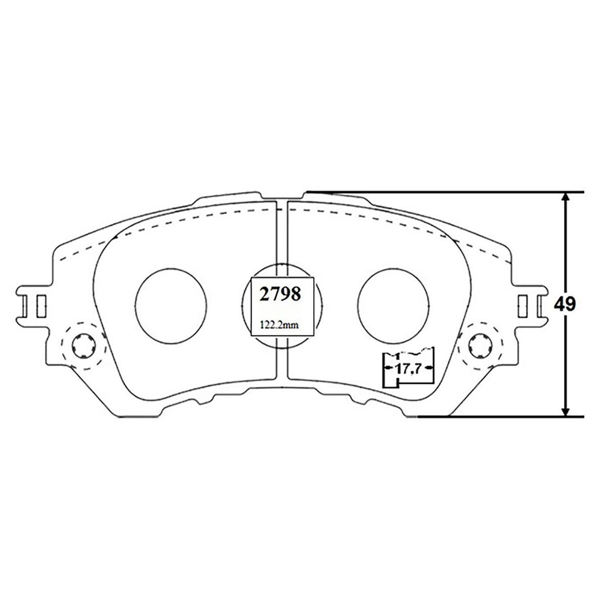 GENERICO - Juego Pastillas Freno FR1251M
