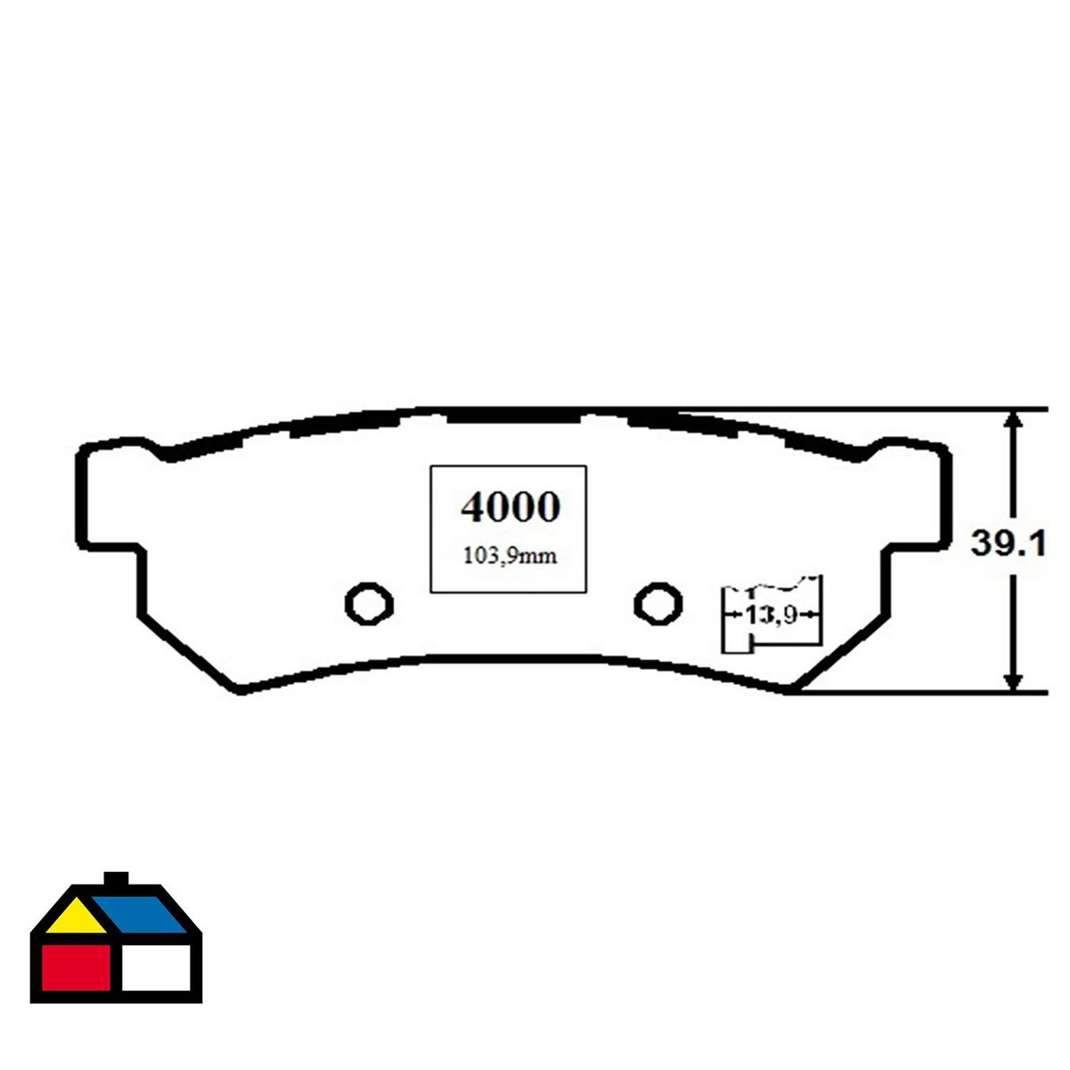 SIN MARCA - Juego pastilla de freno FR1315M