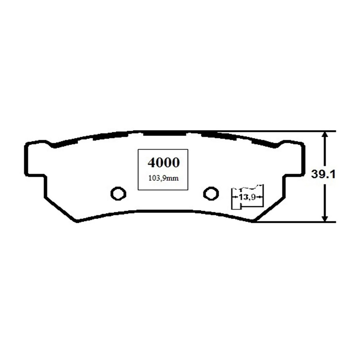 SIN MARCA - Juego pastilla de freno FR1315M