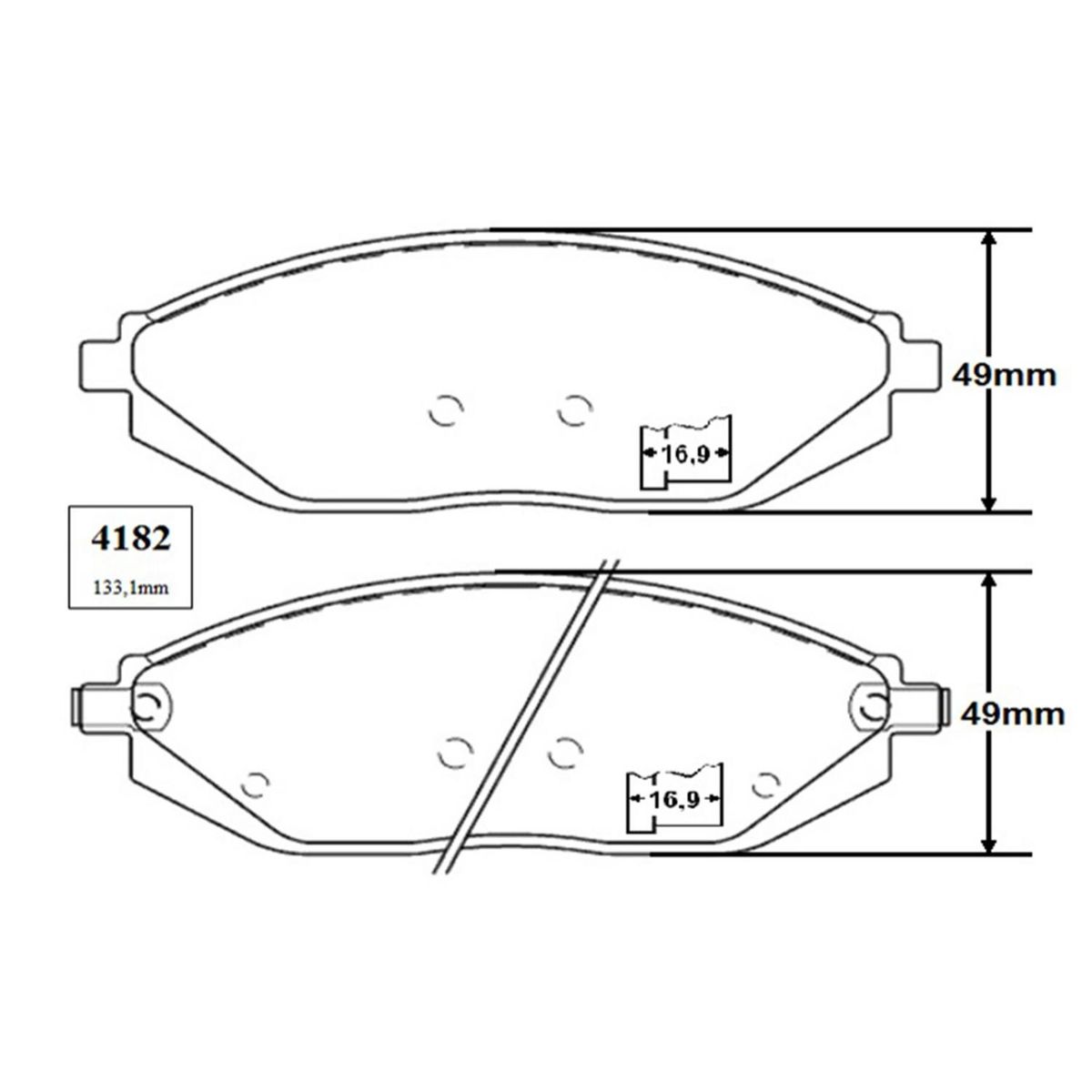 GENERICO - Juego pastilla de freno FR1590M