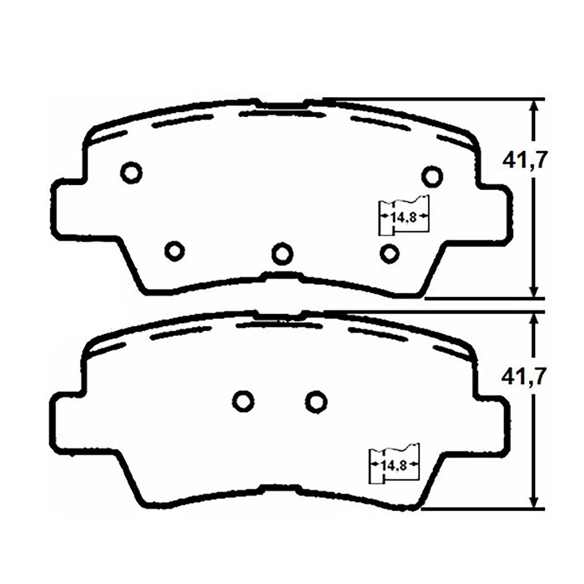 GENERICO - Juego pastilla de freno FR1544M