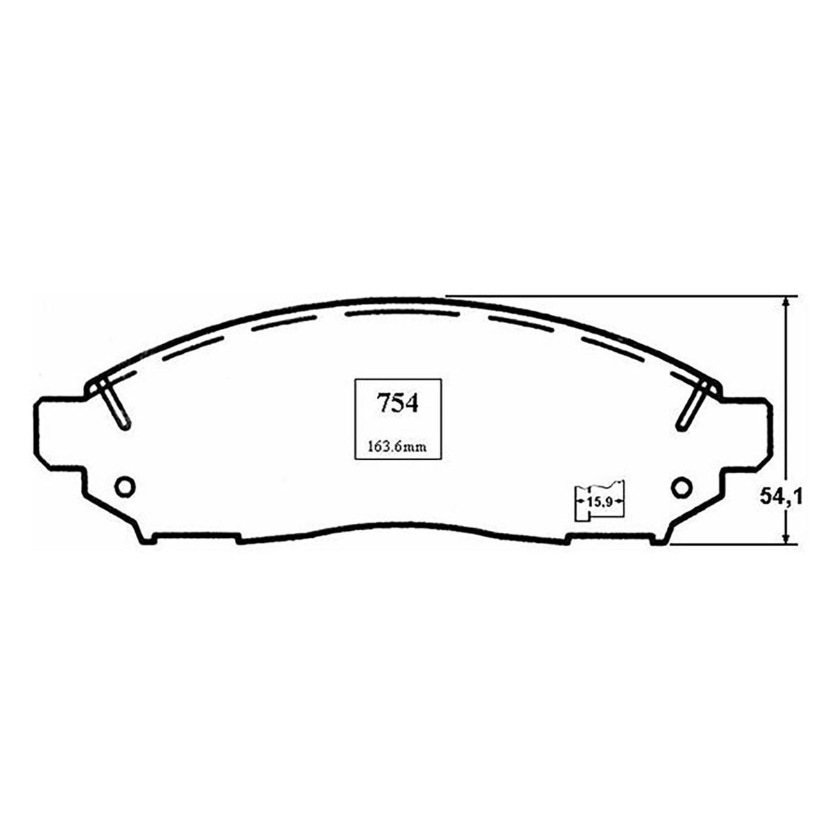 GENERICO - Juego pastillas freno fr1094s