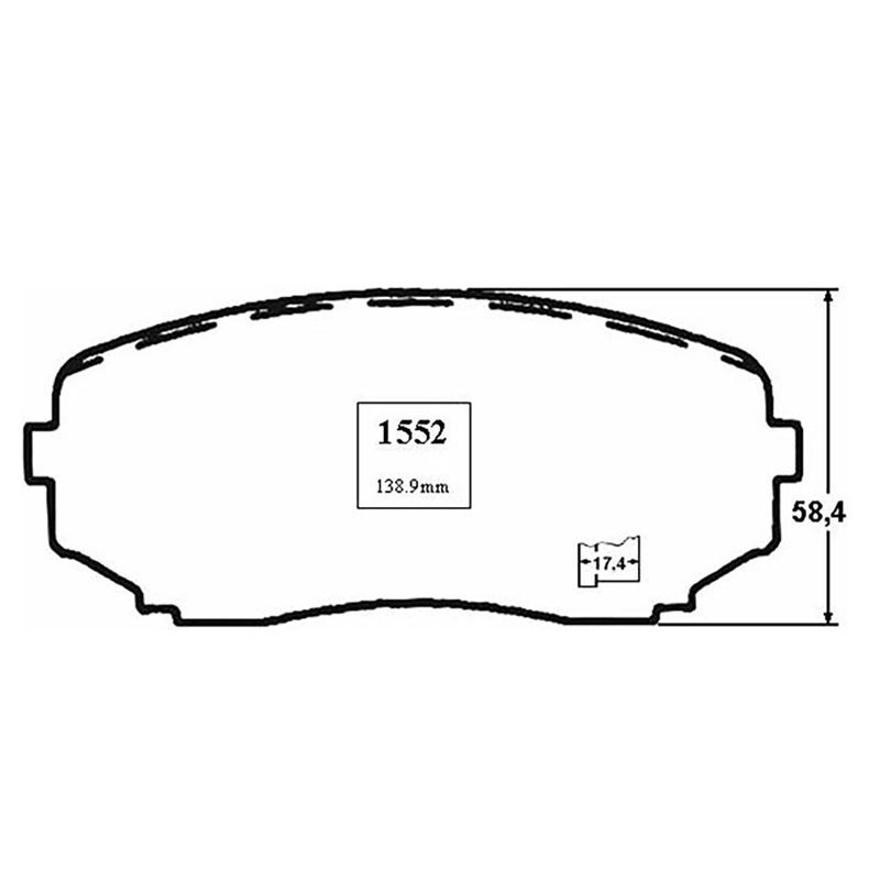  - Juego pastilla de freno FR1258S