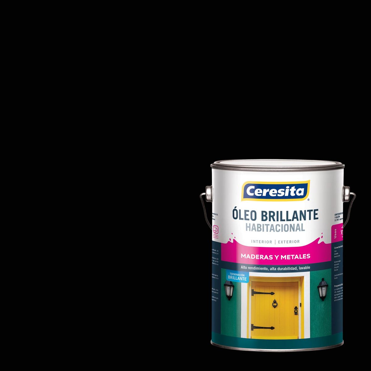 CERESITA - Óleo Habitacional Brillante 1 galón(es) Negro Negro 